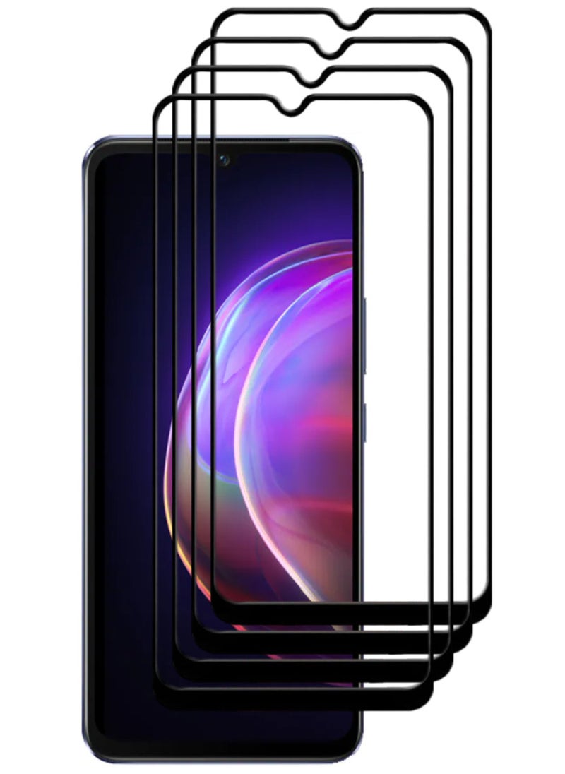 ACLIX 4 Pieces Antistatic ESD Dustproof Premium Quality High Definition Tempered Glass Screen Protector Designed For vivo V21 - Image 1