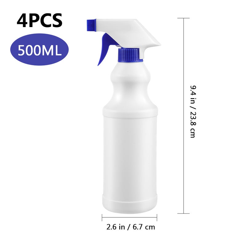 4Pcs 500ml Empty Spray Bottles Multi-purpose Sprayer Bottle Household Bottle Portable Flower Spray Bottle for Home Store Use ( ) - Image 2