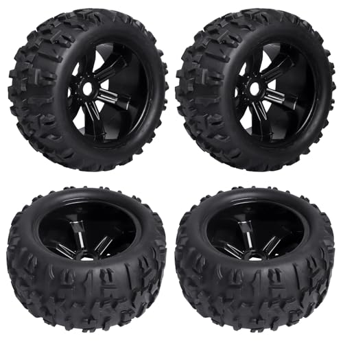 FriHobby Preglued 18 Monster Truck Ties and Wheels OD 59 17mm Hex MT Tires Wheels Set fit Traxxas Maxx ERevo 20 33 Summit Revo 33 Arrma Kraton Outcast 46S Brushless Power - Image 1
