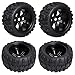 FriHobby Preglued 18 Monster Truck Ties and Wheels OD 59 17mm Hex MT Tires Wheels Set fit Traxxas Maxx ERevo 20 33 Summit Revo 33 Arrma Kraton Outcast 46S Brushless Power - Image 2