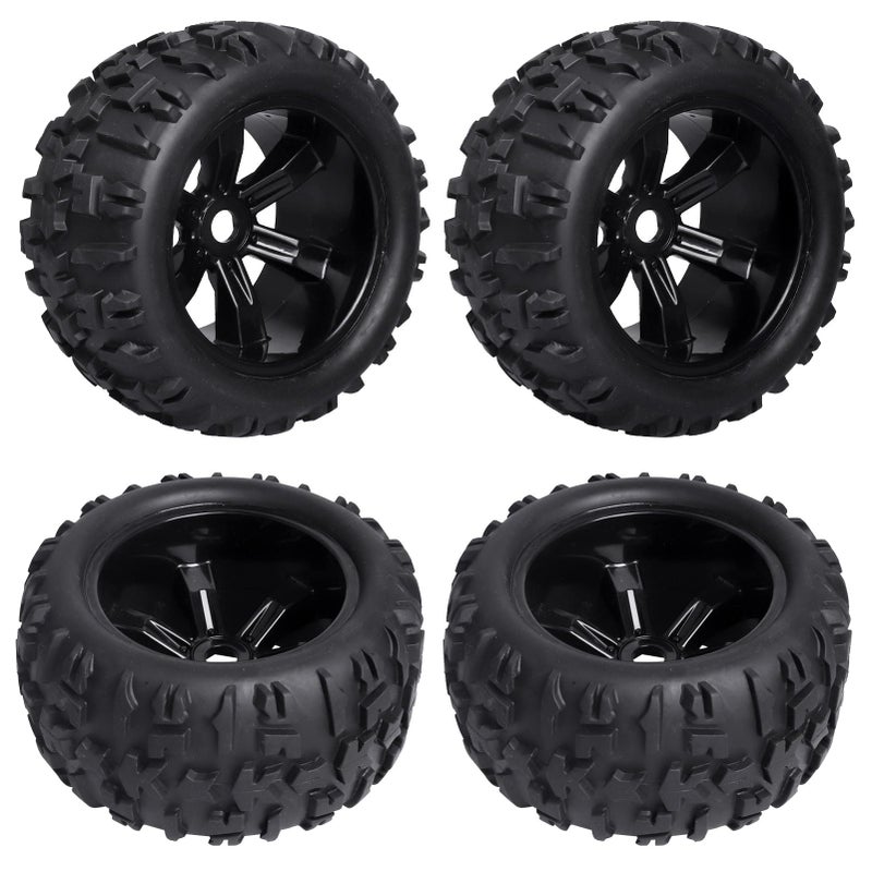 FriHobby Preglued 18 Monster Truck Ties and Wheels OD 59 17mm Hex MT Tires Wheels Set fit Traxxas Maxx ERevo 20 33 Summit Revo 33 Arrma Kraton Outcast 46S Brushless Power - Image 3