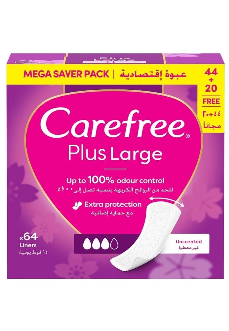 Carefree بطانات قطنية عادية غير معطرة - Image 1