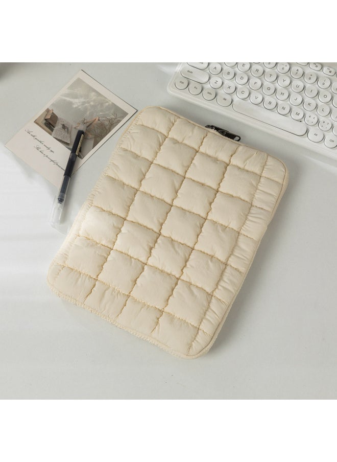 Cloud Cotton Large Capacity Computer Bag Inner Storage Pouch For 11/13/15 Inch Laptop Tablet Polyester Material Neutral Design-Color:Black-Dimensions:15 Inch