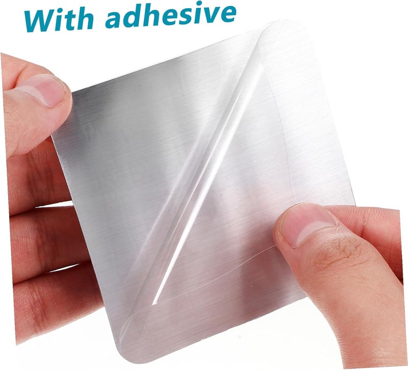 DECHOUS 5pcs Stainless Steel Adhesive Hooks Heavy Duty Sticky Wall Hooks for Hanging Towels Coats Kitchen Bathroom Bedroom Space Saving - Image 2