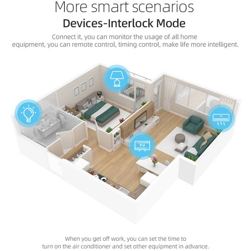 Tuya wifi ligent Circuit Breaker Wirel Remotes Control Din Rail Switch Mobilephone APP Remotes Viewing ligent Home Equipment Timing Countdown Loop Timing Modes with Metering Function - Image 2