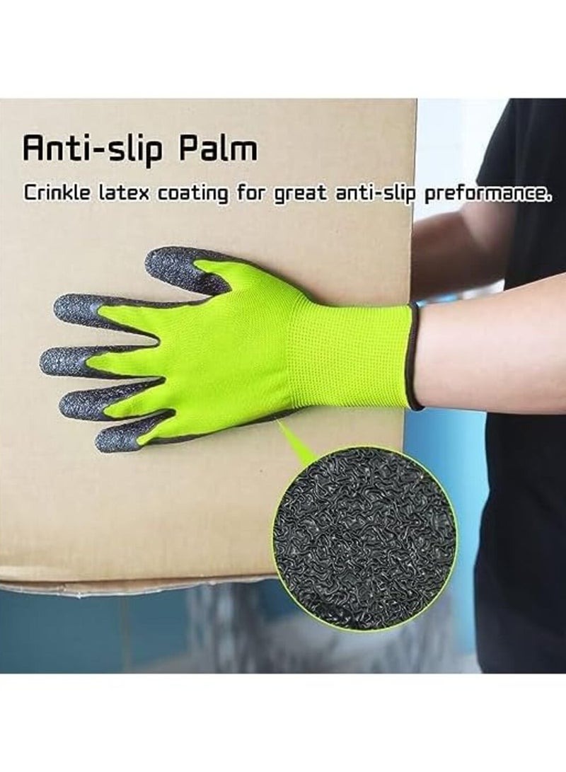 Ultra Stretch Grip Gloves | Latex Crinkle Coated Grip with Thick Lining for Comfort & Flexibility - Image 5