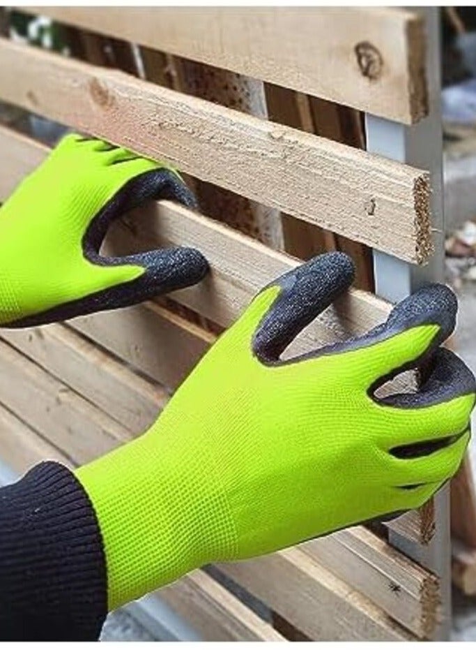 Ultra Stretch Grip Gloves | Latex Crinkle Coated Grip with Thick Lining for Comfort & Flexibility - Image 4