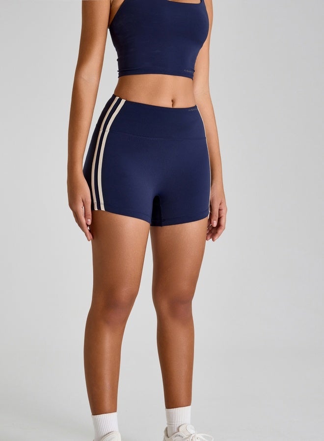 KAWN.YOGA Womens High Waist Contour Seamless Workout Sport Yoga Shorts Tummy Control  - Image 2