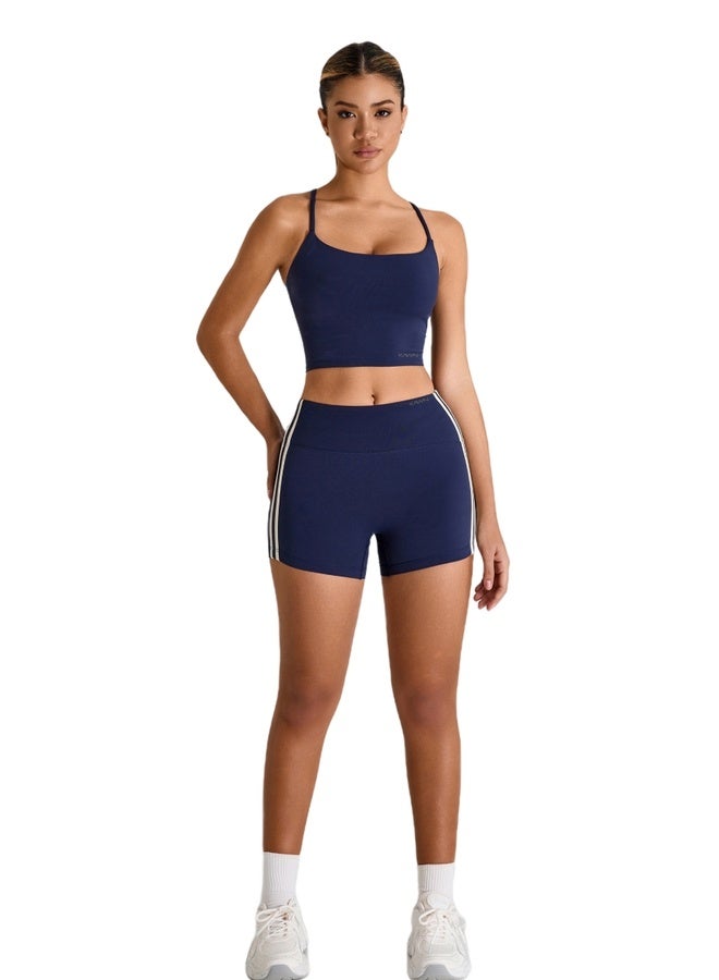 KAWN.YOGA Womens High Waist Contour Seamless Workout Sport Yoga Shorts Tummy Control  - Image 1