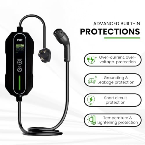 PME 3.6kW Portable EV Charger – 16A Smart Charging | IP67 Waterproof | Long 6m Cable | Adjustable Current | RCD Safety | 5-Year Warranty | for Tata Nexon, MG ZS, Kia EV6 & More | Made in India - Image 5