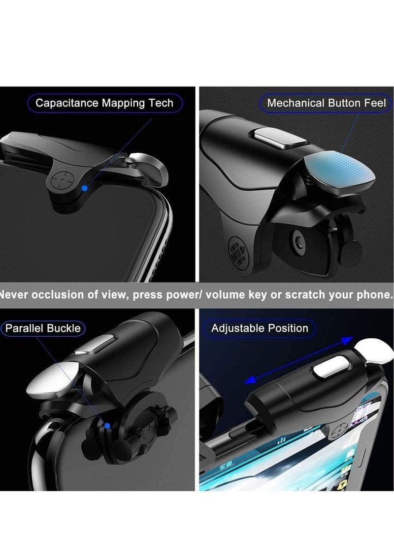 PUBG Mobile Gaming Controller, 16 Shots Per Second Shooting Triggers Game Controllers, PUBG/Fortnite/Cod Gamepad and L1/R1 Game Joystick, Automatic Click, Compatible with Android and iOS