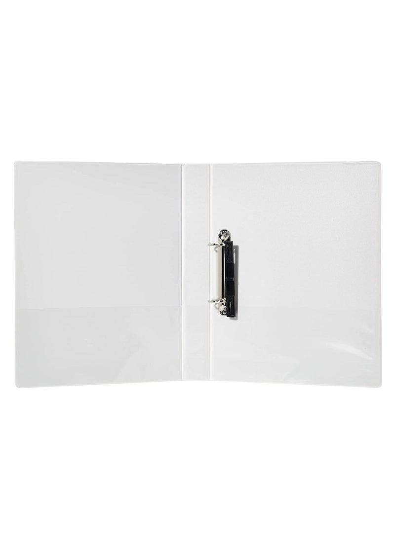 Deli 4-Piece Ring Binder White Two Rings 1Inch Wide  - Image 3