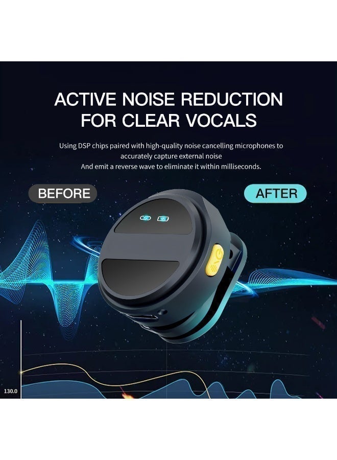 M.A&F's Wireless Lavalier Microphone for iPhone/Android, Lapel Mics with USB-C Plug-Play, Mini Mic with 2.4GHz Noise Cancellation, Charging Case Included, 300ft Range for Stream, Vlog, TikTok and YouTube - Image 3