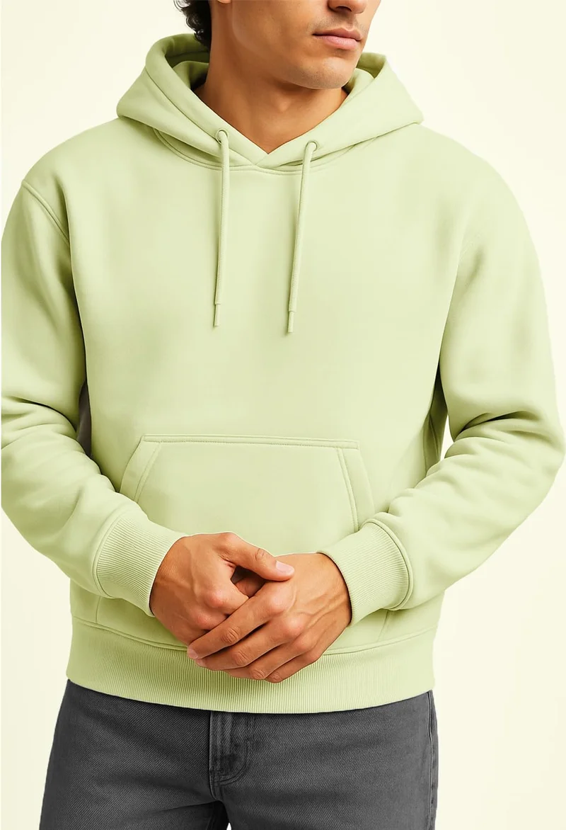 NOBERO Oversized Black Hoodie for Men