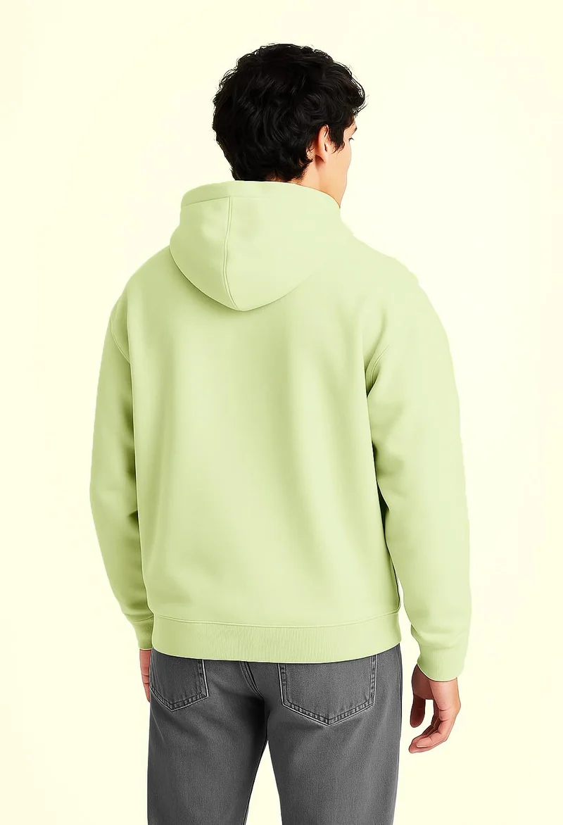 NOBERO Oversized Black Hoodie for Men