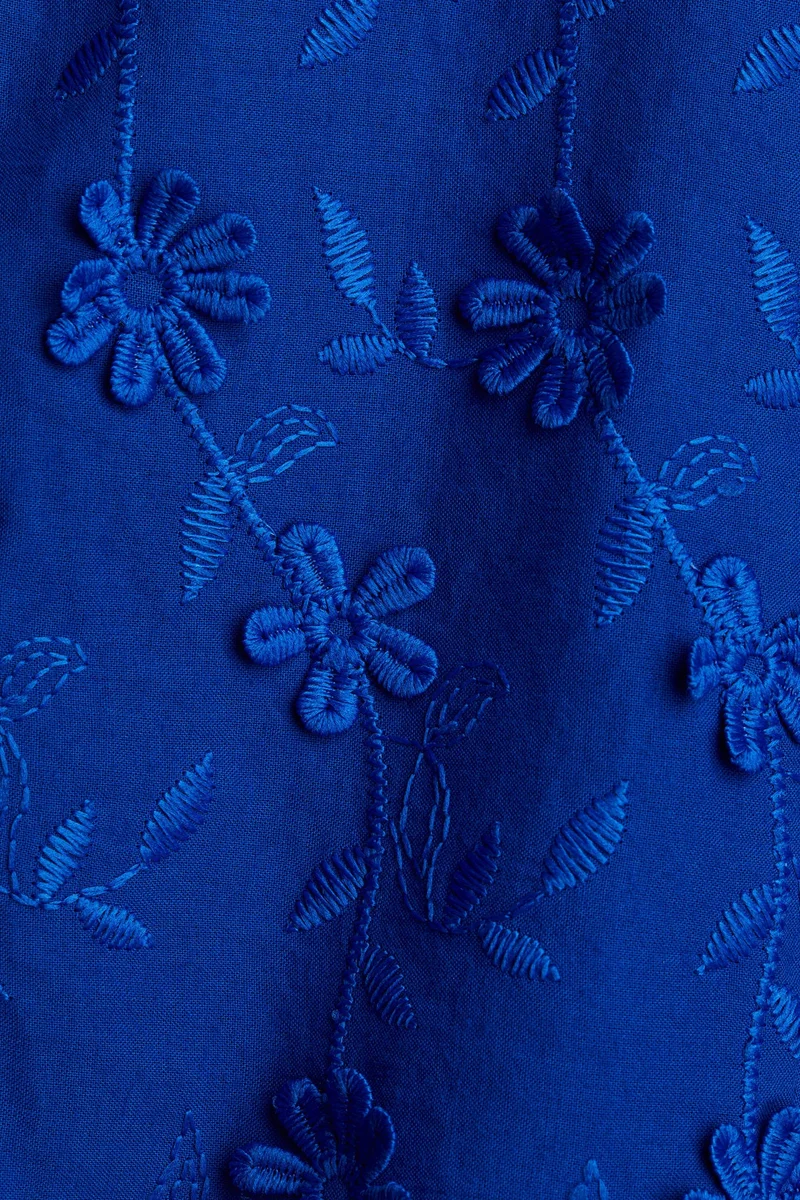 H&M Appliquéd cotton dress