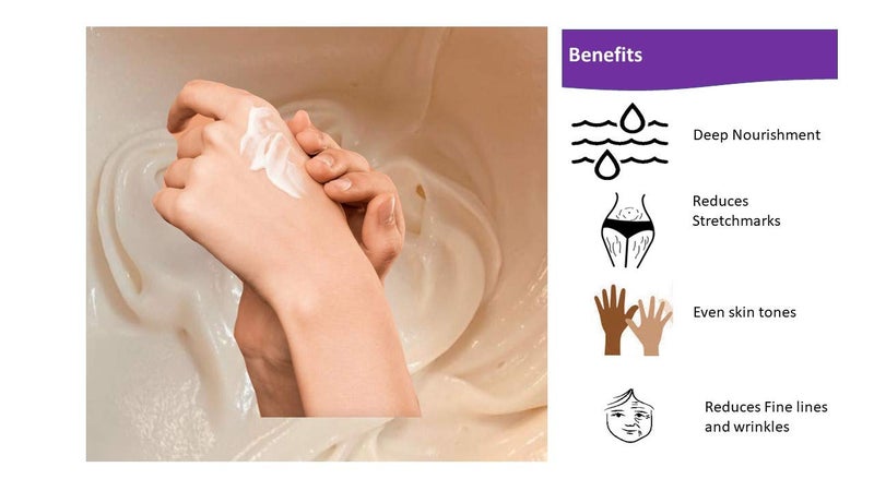 Aster Body Butter | Deep moisturiser| Winter Care | 80 gm |Hydration |Shea Butter, Mango Butter and Cocoa Butter | All skin types |Organic |No chemicals and preservatives | (Lavender) - Image 4