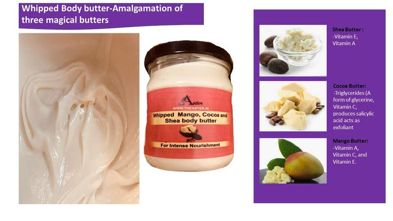 Aster Body Butter | Deep moisturiser| Winter Care | 80 gm |Hydration |Shea Butter, Mango Butter and Cocoa Butter | All skin types |Organic |No chemicals and preservatives | (Lavender) - Image 3