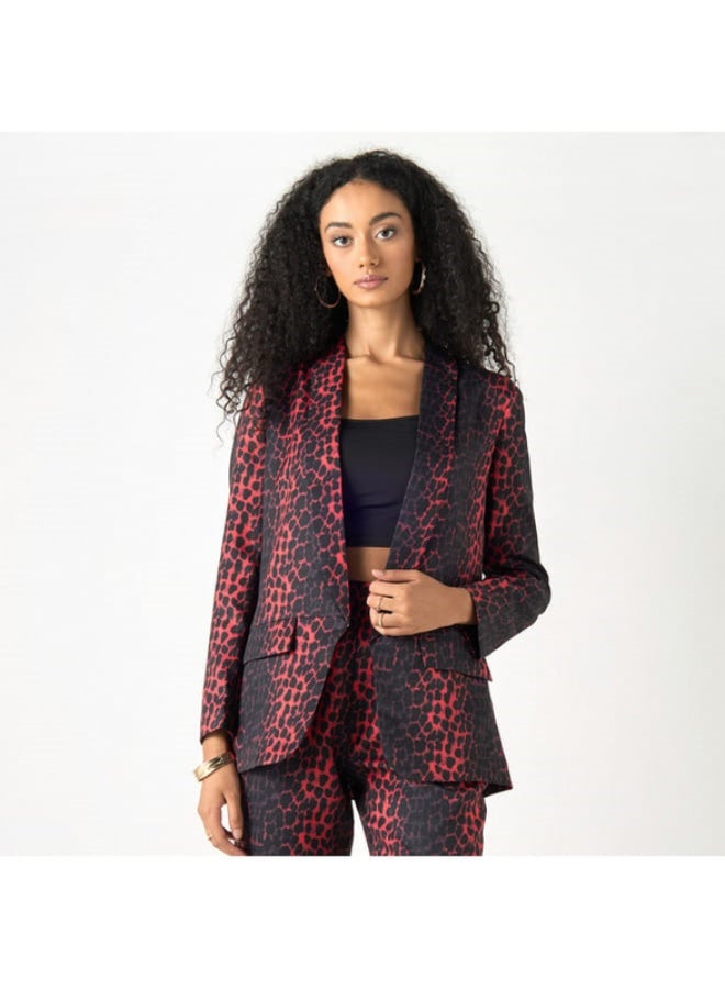 2Xtremz 2Xtremz Printed Single Breasted Jacket with Pockets  - Image 1