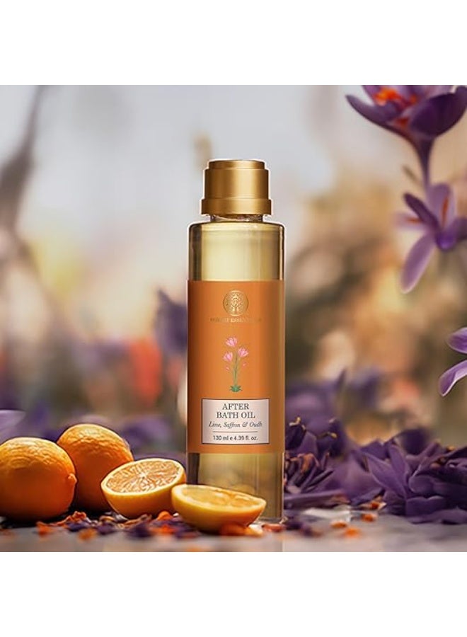 Forest Essentials After Bath Oil Lime Saffron Oudh | After Shower on Wet Skin | Keeps Skin Hydrated in just 2 Mins | For Lightly Scented & Soft Skin | For Daily Use - Image 4