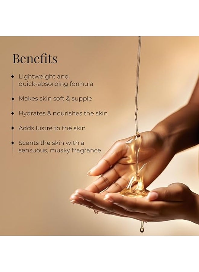 Forest Essentials After Bath Oil Lime Saffron Oudh | After Shower on Wet Skin | Keeps Skin Hydrated in just 2 Mins | For Lightly Scented & Soft Skin | For Daily Use - Image 2