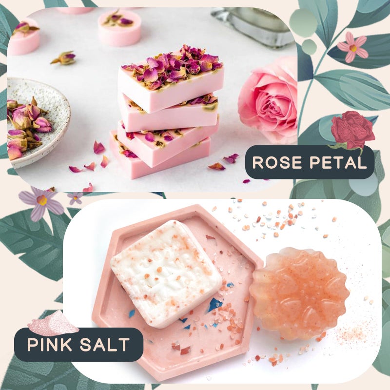 Tassika Handmade Soap Making Kit Supplies, DIY Melt & Pour Soap Making Kit for Adults: includes 2lbs Soap Base, Dried Flowers, Pigment, Silicon Mold, Measuring Cup, Personalized Handmade Soap Set Gift  - Image 4