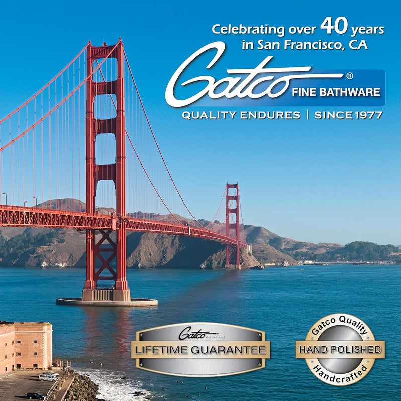 Gatco 1680 Latitude II Single Sconce Chrome 95H x 465D x 45W - Image 2