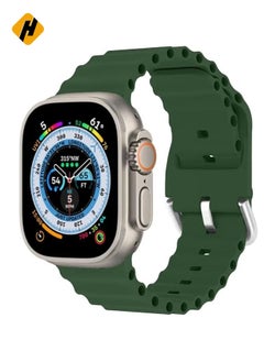"Ocean Band for Apple Watch – Adjustable Soft Silicone Sport Band, Fits 49mm to 38mm, Breathable Elastic Wristband for Series Ultra, 8, 7, SE, 6, 5, 4, 3, 2, 1"
