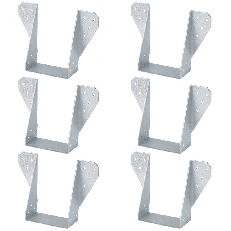 GBGS 6 Pcs 4x6 Face-Mount Joist Hanger,Inner Width:3-1/2",14 Gauge,Hot Dip Al-Zn - Image 5
