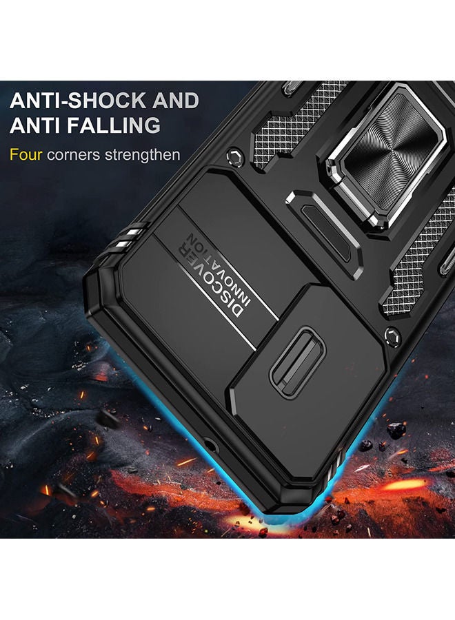 Rock Pow Samsung Galaxy S23 Plus Case with Slide Camera Cover and Screen Protector Shock Proof Grade Cover Screen and Camera Protection Rotated Ring Kickstand Heavy Duty Shockproof Protective Case - Image 2