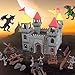 Yoyoom Medieval Castle Toy Solider Army Figures Castle Playset DIY Castle Building Set Miniature Playset with Castle Cavalry and Arrow Tower Simulated Siege War of Attack - Image 4