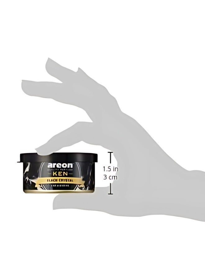 Areon عطر سيارة أريون كين - كريستال أسود، عبوة من 1 معطر هواء - Image 2