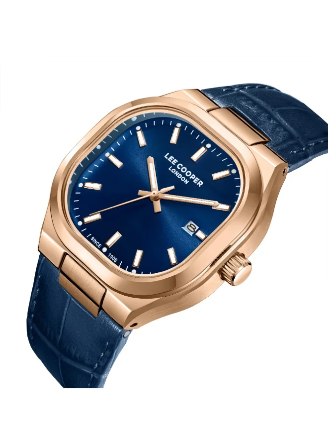 لي كوبر Lee Cooper Men's Analog Dark Blue Dial Watch - LC08179.495