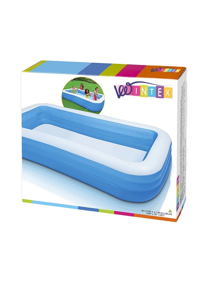 INTEX Swim Center Family Pool - Blue/White 304x189cm - Image 3
