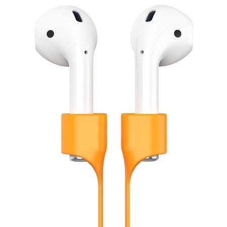GadgetBite Anti-Lost Magnetic Strap Silicone Cable String for Apple Wireless Earphones 1/2/ Pro / 3rd Gen - Yellow - Image 1