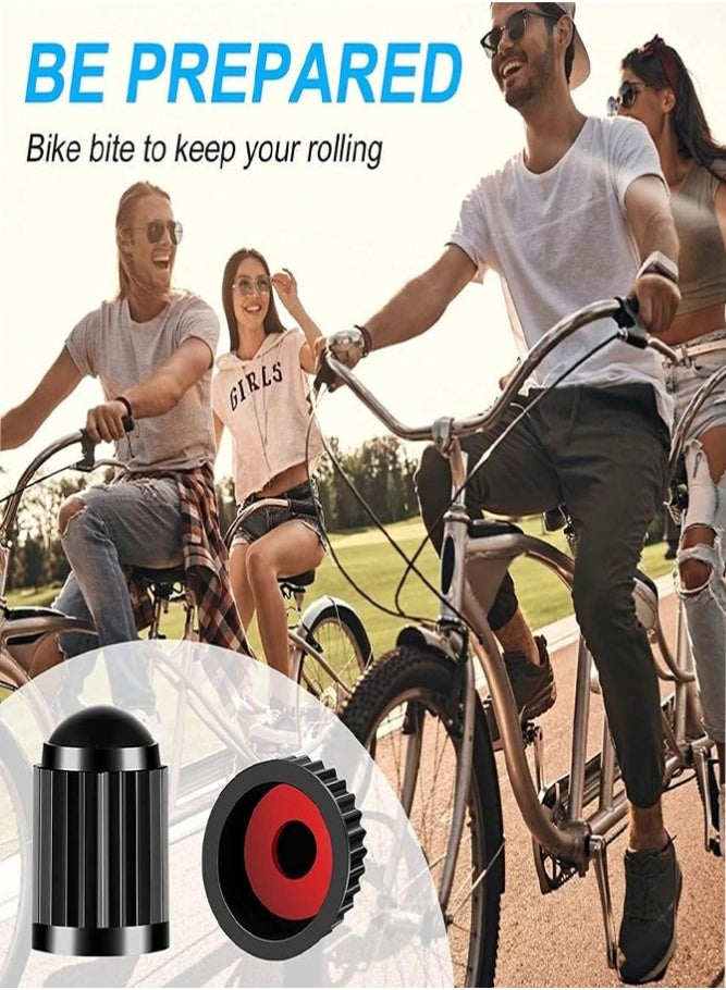 BELLSBERRY 12 قطعة أغطية صمامات الإطارات البلاستيكية العالمية للسيارات والدراجات النارية والدراجات الهوائية وسيارات الدفع الرباعي - Image 3