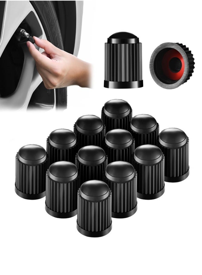 BELLSBERRY 12 قطعة أغطية صمامات الإطارات البلاستيكية العالمية للسيارات والدراجات النارية والدراجات الهوائية وسيارات الدفع الرباعي - Image 1