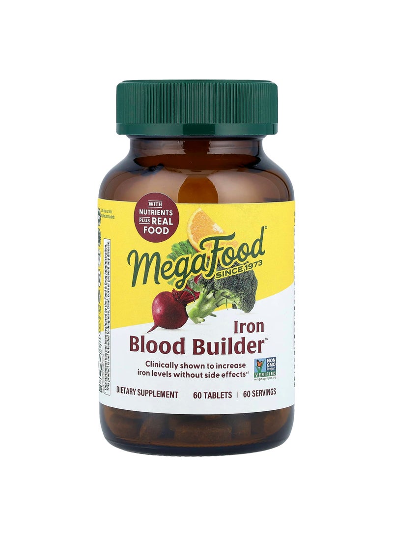 MegaFood Blood Builder, Iron, 60 Tablets
