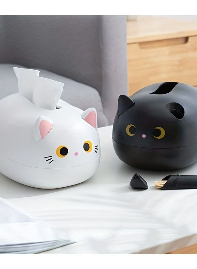 Black Cat Tissue Box Holder Decorative Home Decor For Kitchen Living Room - Image 3