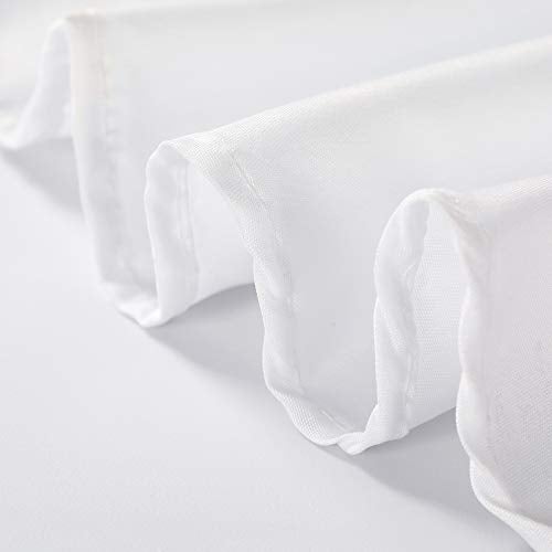Cupuamon 120 inch Round Tablecloth Washable Polyester Table Cloth Decorative Table Cover for Wedding Party Dining Banquet (120 inch,White) - Image 5