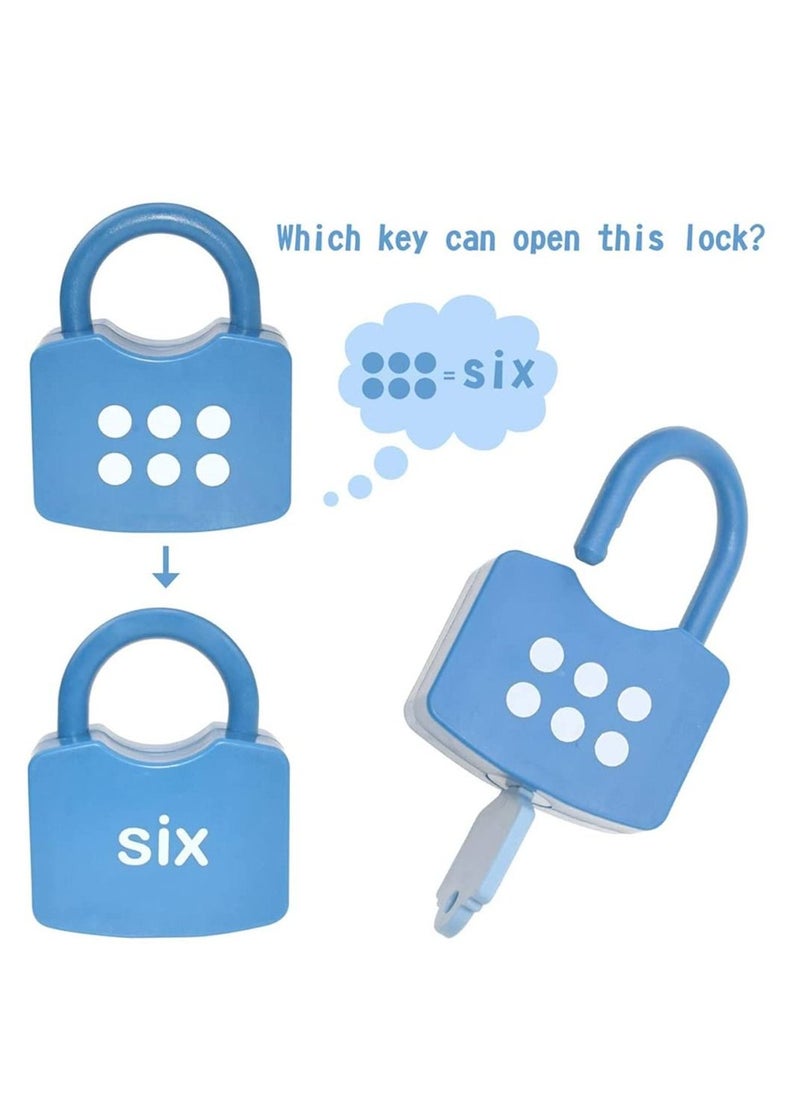 MIXDE 10PCS Kids Learning Locks with Keys Numbers Matching & Counting Montessori Math Educational Toys for Toddlers Ages 3 yrs+ Boys and Girls Preschool Games Gifts  - Image 5