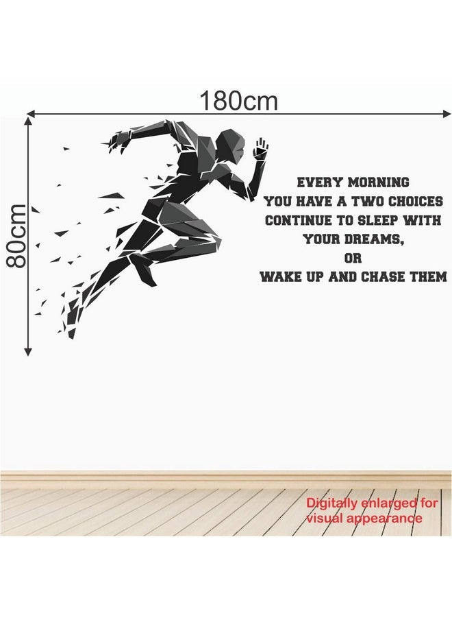 StickMe StickMe 'Gym - Fitness - Bodybuilding - Office - Sports - Workout - Boxing - Inspirational - Motivational - Quotes - Wall Sticker' -SM788 (Multi Colour, Vinyl - 180cm X 80 cm)  - Image 3