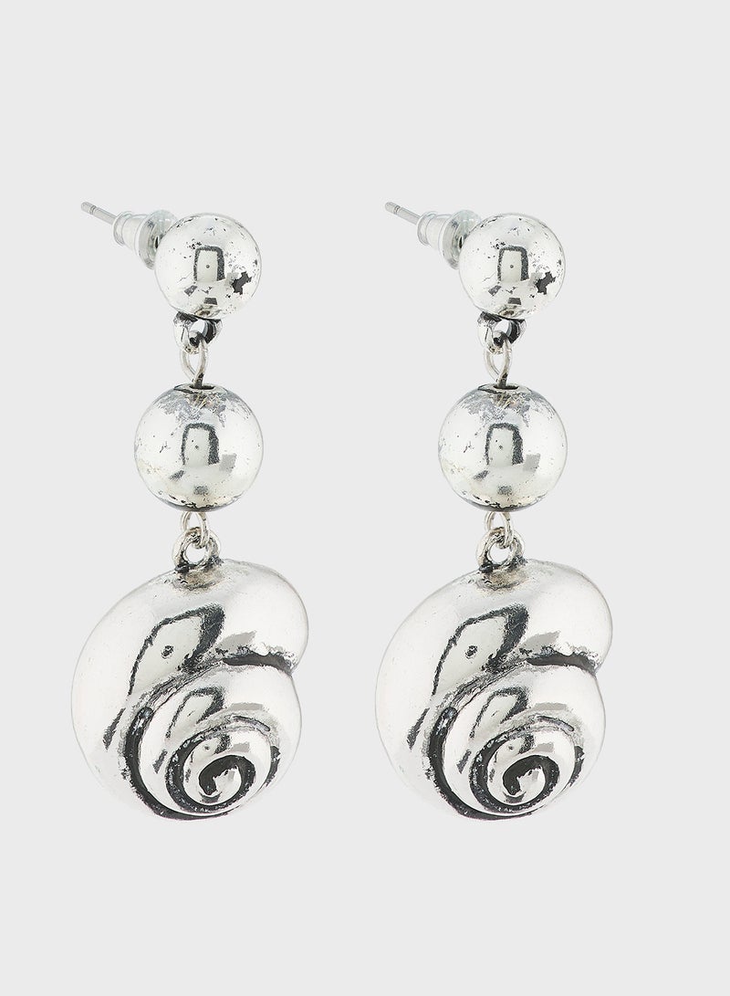 Ginger Shell Pendant Earrings  - Image 1