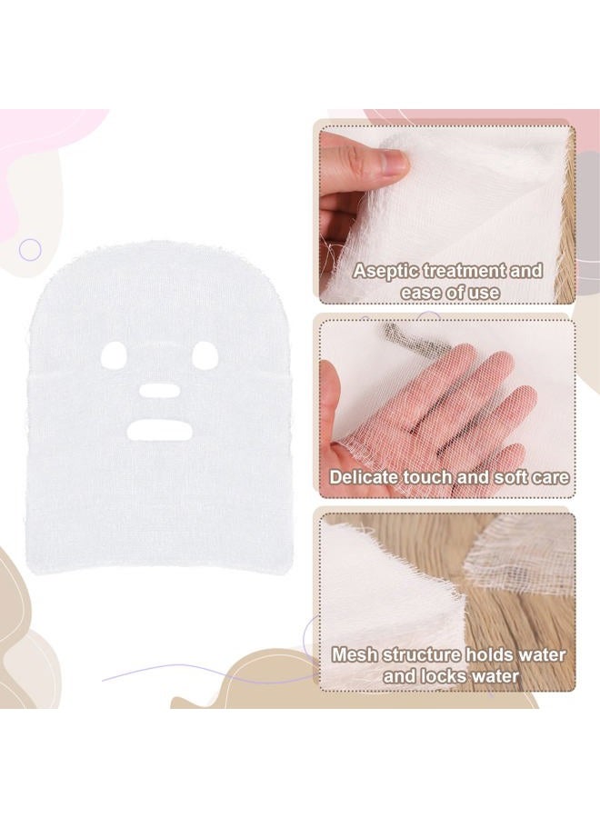 picidae 100 Sheets Pre-Cut Gauze Facial Cotton Beauty Gauze Skin Care Face, Soft High Frequency Gauze Face Pads for Women Girls Skin Face Care Spas Beauty Salons - Image 2