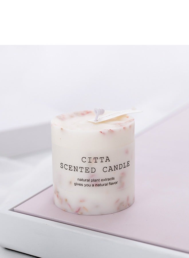 Cylindrical soy wax aromatic candle - natural fragrance, elegant decoration  - Image 3