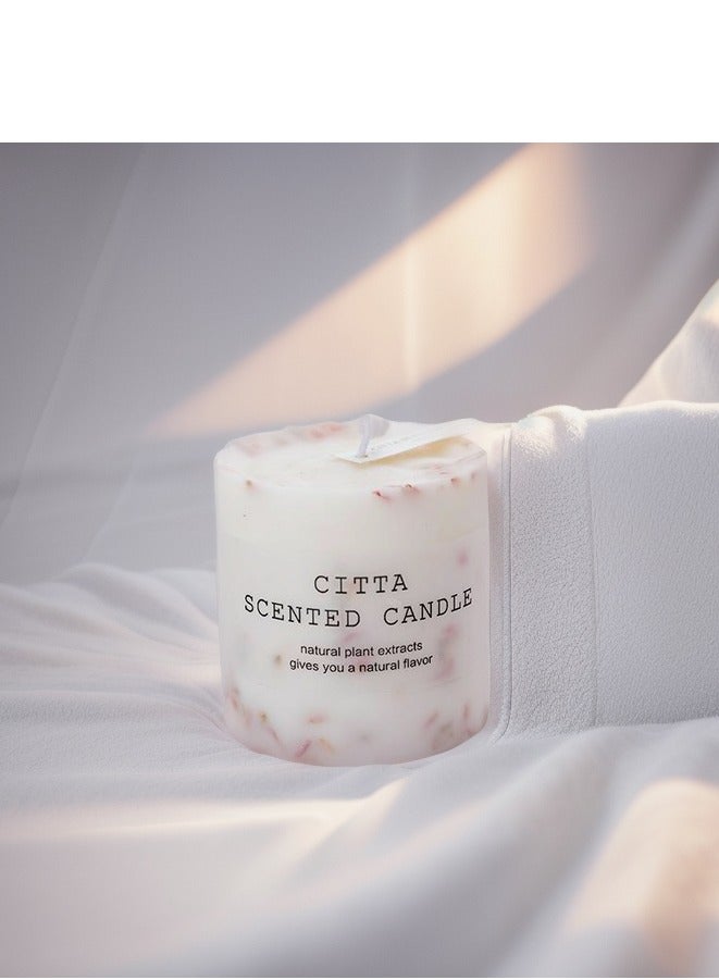 Cylindrical soy wax aromatic candle - natural fragrance, elegant decoration  - Image 5