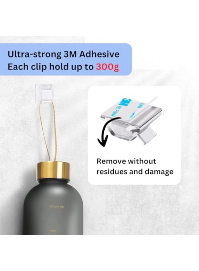 Topavatop 45PCS Outdoor Light Clips (Large, Clear), Christmas Light Clips for String Lights, Adhesive Cable Clips for Cable Management Cord Organizer, Wire Holders Hooks for Wall, Car, PC - Image 5