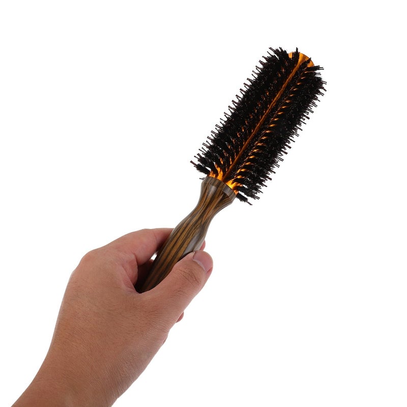 Heat Resistant Thermal Curling Brush With Wooden Handle For Fine Hair Styling - Image 5