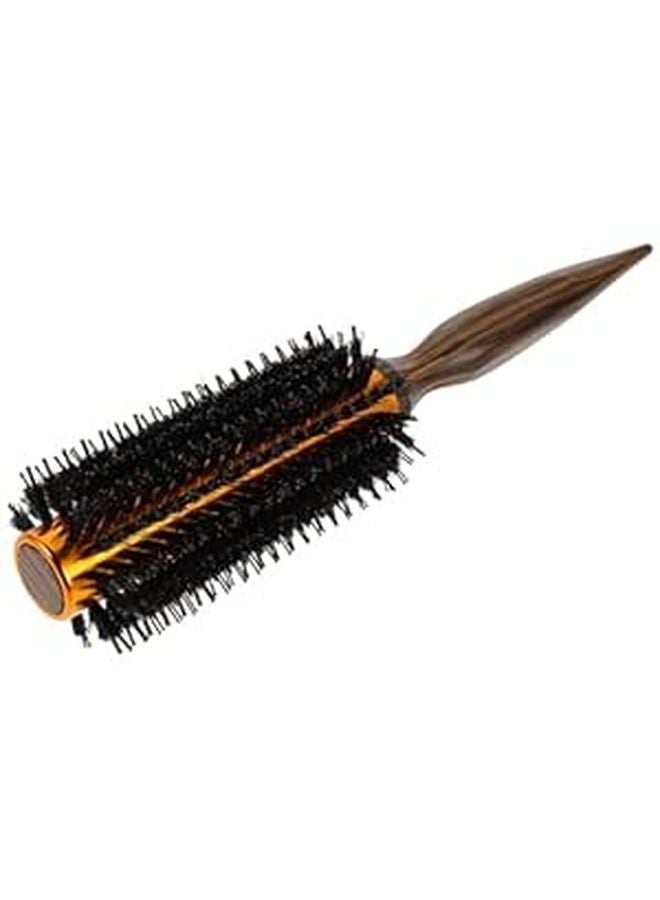Heat Resistant Thermal Curling Brush With Wooden Handle For Fine Hair Styling - Image 1