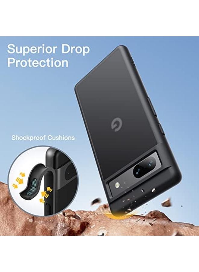 Jetech Matte Case For Google Pixel 7A 6.1 Inch 2023 Frosted Translucent Back Protective Slim Phone Cover Anti Fingerprints Black - Image 3